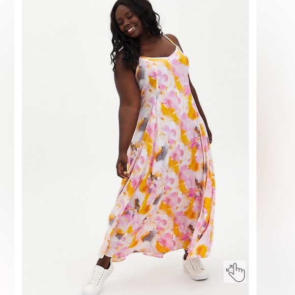 torrid Dresses & Skirts - MAXI CHALLIS TRAPEZE DRESS